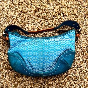 Coach Purse with Leather handle